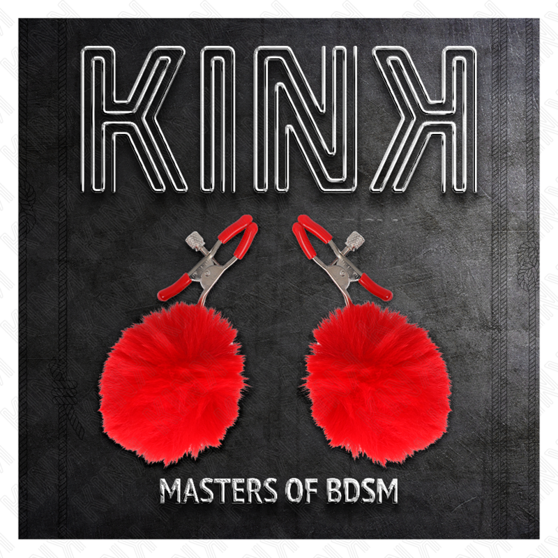 Kink - Pinzas Para Pezones Con Pompón Rojo 6 Cm 5 Kink - Pinzas Para Pezones Con Pompón Rojo 6 Cm - Imagen 5