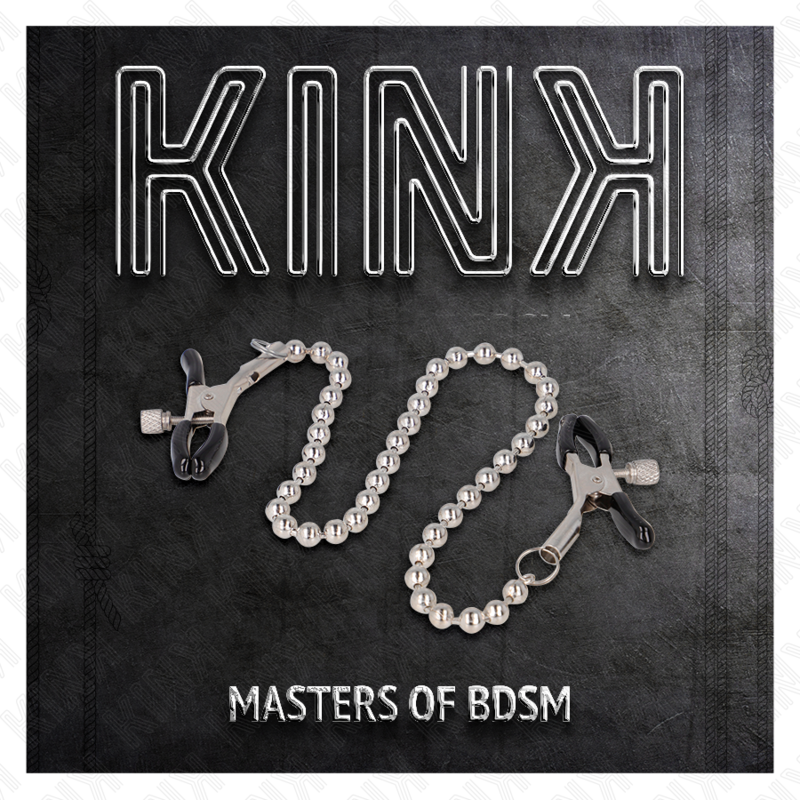 Kink - Pinzas Para Pezones Con Cadena De Bolas 30 Cm 5 Kink - Pinzas Para Pezones Con Cadena De Bolas 30 Cm - Imagen 5
