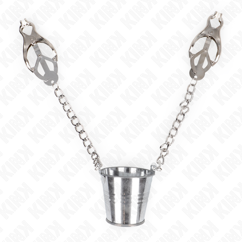 Kink - Pinzas Para Pezones Con Cubo Plateado 2 Kink - Pinzas Para Pezones Con Cubo Plateado - Imagen 2