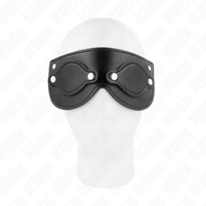 Kink - Máscara de Polipiel con Cubiertas para Ojos Desmontables 22 X 9 Cm
