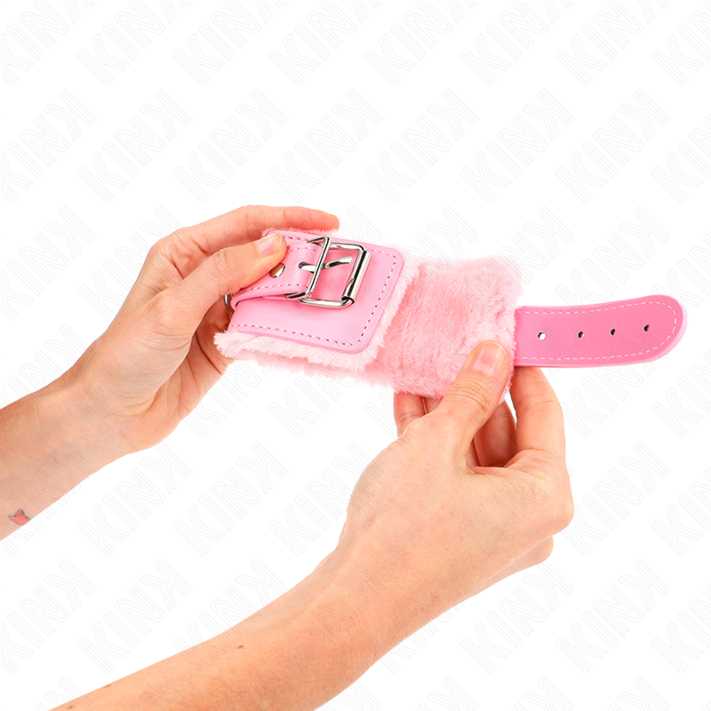 Kink - Muñequeras Forradas Rosa Con Correa Rosa Ajustable 20-29 Cm X 5.5 Cm 4 Kink - Muñequeras Forradas Rosa Con Correa Rosa Ajustable 20-29 Cm X 5.5 Cm - Imagen 4