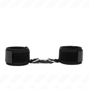 Kink - Muñequeras Neopreno con Cierre de Gancho Negro Ajustable 22-34 Cm