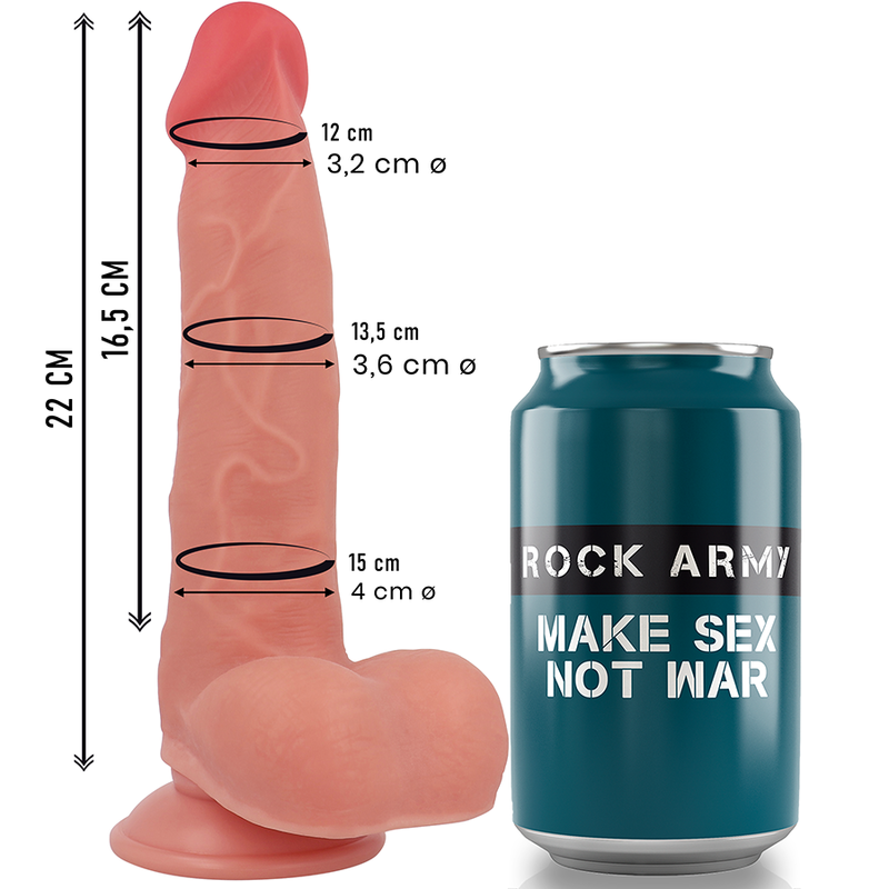 Rockarmy - Ranger Dildo Realista Dual Density Liquid Silicone 22 Cm -O- 3.6 Cm 3 Rockarmy - Ranger Dildo Realista Dual Density Liquid Silicone 22 Cm -O- 3.6 Cm - Imagen 3