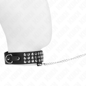 Kink - Collar con Correa 65 Cm con Brillos Ajustable 37-42 Cm X 5.3 Cm