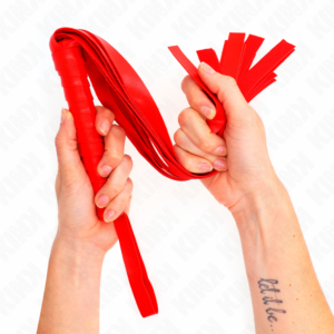 Kink - Látigo de Cola Ancha Rojo 48.5 Cm