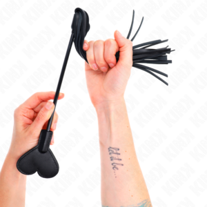 Kink - Látigo de Gama con Paleta Corazón 35 Cm