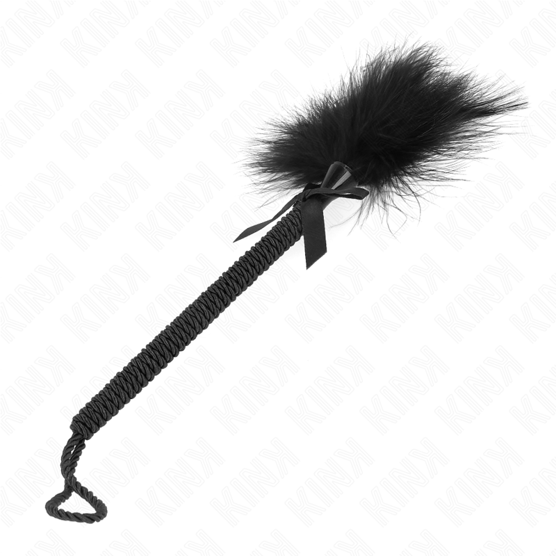 Kink - Masajeador De Cuerda De Nailon Con Plumas Para Cosquillas Y Lazo Negro 25 Cm 4 Kink - Masajeador De Cuerda De Nailon Con Plumas Para Cosquillas Y Lazo Negro 25 Cm - Imagen 4