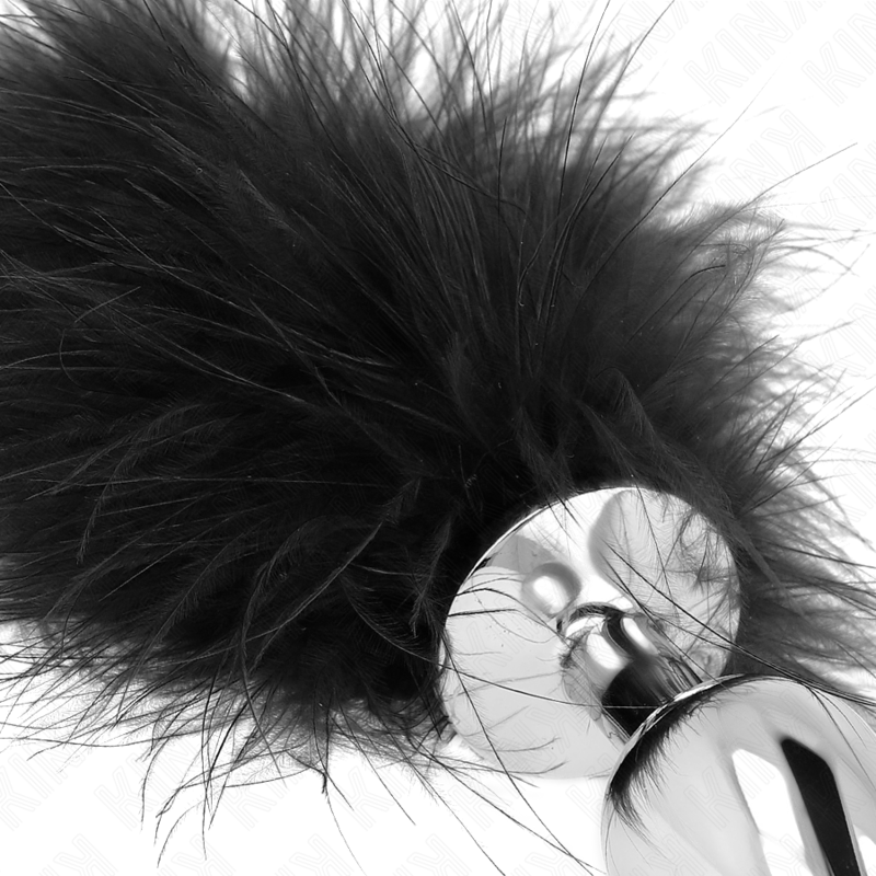 Kink - Plug Anal 11 X 7 Cm Acero Inoxidable Con Pluma 11 Cm 4 Kink - Plug Anal 11 X 7 Cm Acero Inoxidable Con Pluma 11 Cm - Imagen 4