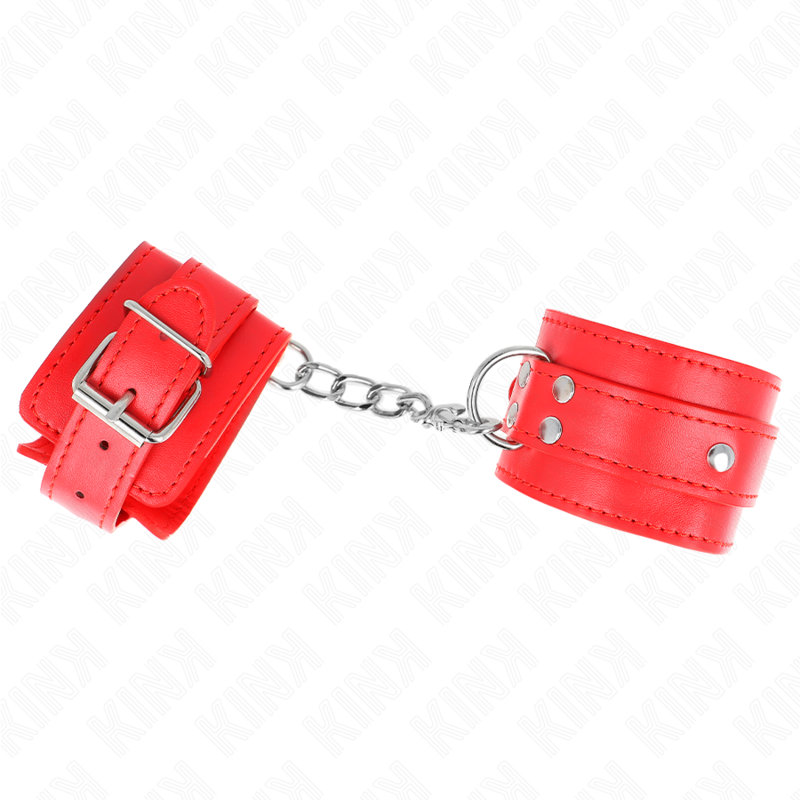 Kink - Muñequeras Con 3 Anillas En D Ajustable Rojo 17.5-25 Cm X 6 Cm 3 Kink - Muñequeras Con 3 Anillas En D Ajustable Rojo 17.5-25 Cm X 6 Cm - Imagen 3