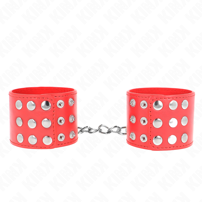 Kink - Muñequeras Con Cierre A Presión Ajustable Rojo 19-24 Cm X 5.5 Cm 2 Kink - Muñequeras Con Cierre A Presión Ajustable Rojo 19-24 Cm X 5.5 Cm - Imagen 2