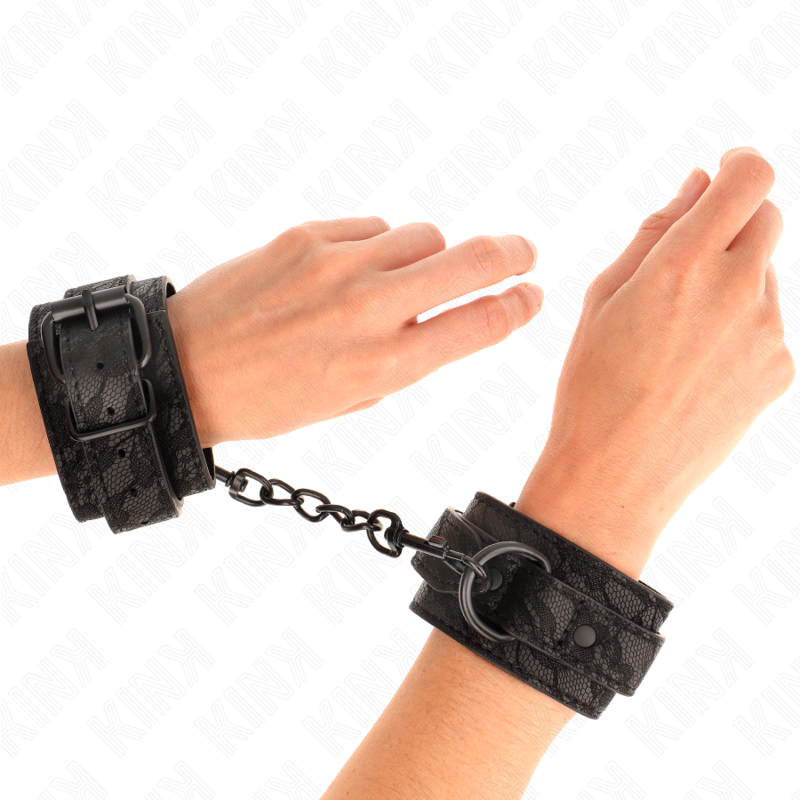 Kink - Muñequeras De Encaje Ajustable Negro 19-26 Cm 1 Kink - Muñequeras De Encaje Ajustable Negro 19-26 Cm