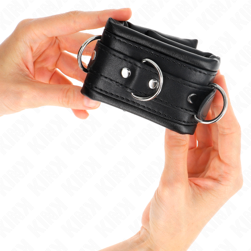 Kink - Muñequeras Estilo Heavy Forro Negro Ajustable 20-30 Cm X 6 Cm 4 Kink - Muñequeras Estilo Heavy Forro Negro Ajustable 20-30 Cm X 6 Cm - Imagen 4