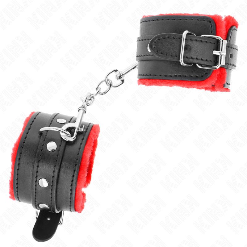 Kink - Muñequeras Forradas Premium Rojo Con Correa Negro Ajustable 17-29 Cm X 6 Cm 3 Kink - Muñequeras Forradas Premium Rojo Con Correa Negro Ajustable 17-29 Cm X 6 Cm - Imagen 3