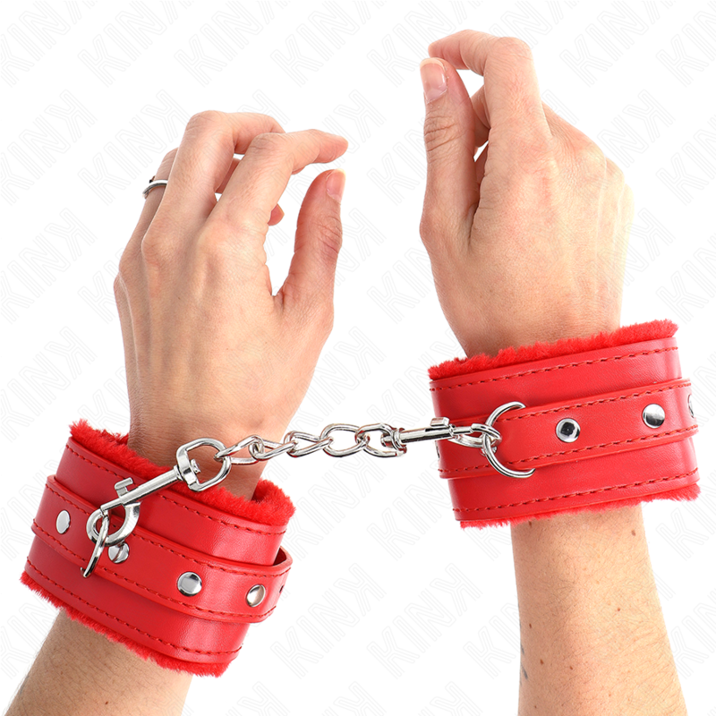 Kink - Muñequeras Forradas Premium Rojo Con Correa Rojo Ajustable 17-29 Cm X 6 Cm 1 Kink - Muñequeras Forradas Premium Rojo Con Correa Rojo Ajustable 17-29 Cm X 6 Cm