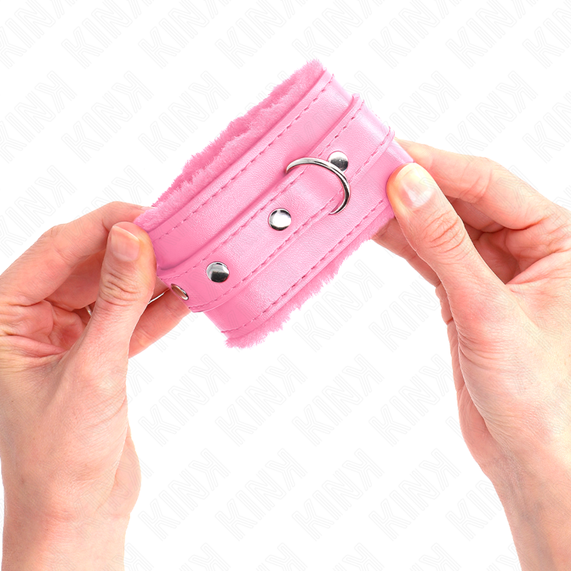 Kink - Muñequeras Forradas Premium Rosa Con Correa Rosa Ajustable 17-29 Cm X 6 Cm 3 Kink - Muñequeras Forradas Premium Rosa Con Correa Rosa Ajustable 17-29 Cm X 6 Cm - Imagen 3