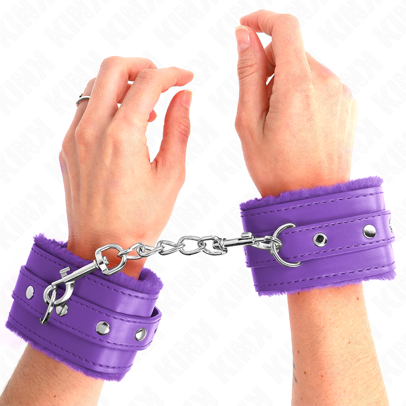 Kink - Muñequeras Forradas Premium Violeta Con Correa Violeta Ajustable 17-29 Cm X 6 Cm 1 Kink - Muñequeras Forradas Premium Violeta Con Correa Violeta Ajustable 17-29 Cm X 6 Cm