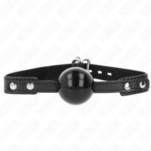 Kink - Mordaza de Bola 4 Cm Suave de Tpe Modelo 3 60 X 2 Cm Ajustable 37-52 Cm