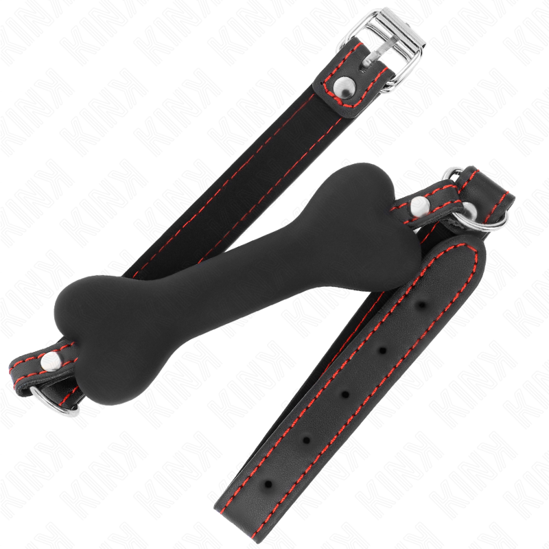 Kink - Mordaza De Hueso 12 Cm Negro 63 X 2 Cm 2 Kink - Mordaza De Hueso 12 Cm Negro 63 X 2 Cm - Imagen 2