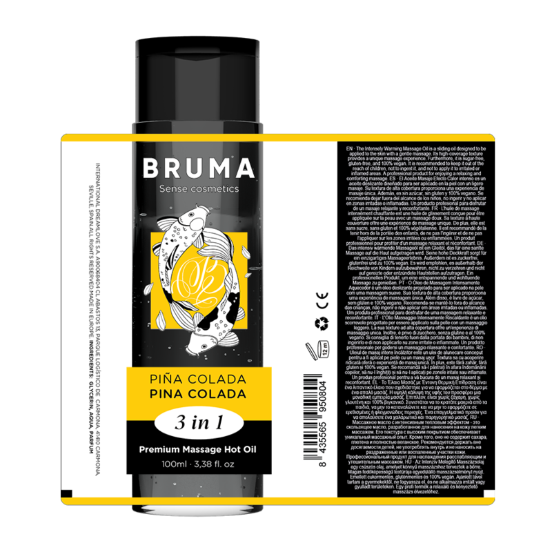 Bruma - Aceite De Masaje Premium Efecto Calor Sabor Piña Colada 3 En 1 - 100 Ml 5 Bruma - Aceite De Masaje Premium Efecto Calor Sabor Piña Colada 3 En 1 - 100 Ml - Imagen 5