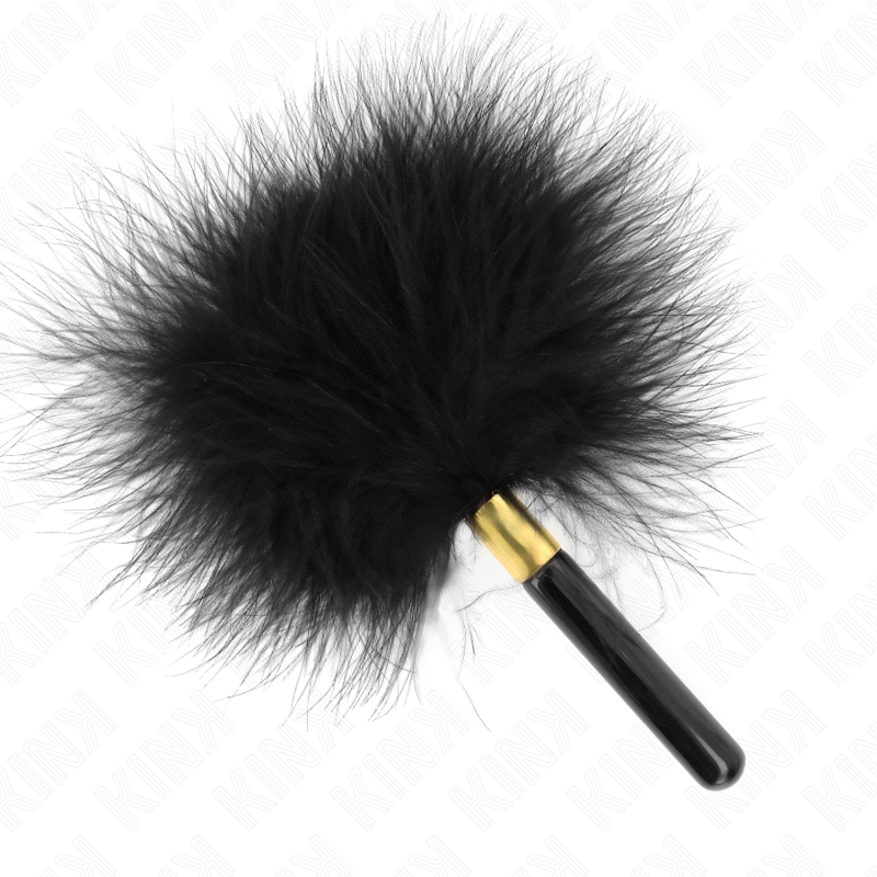 Kink - Plumas Para Cosquillas Metal Dorado Negra 18 Cm 2 Kink - Plumas Para Cosquillas Metal Dorado Negra 18 Cm - Imagen 2