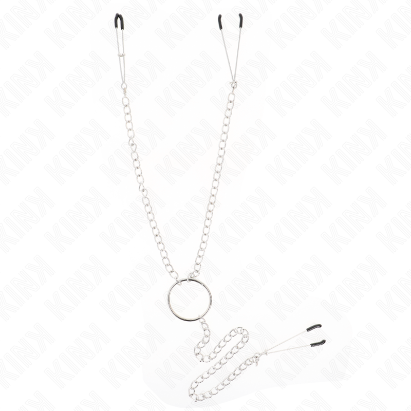 Kink - Pinzas Para Pezones Y Clítoris Con Cadena 30 Cm Modelo 1 1 Kink - Pinzas Para Pezones Y Clítoris Con Cadena 30 Cm Modelo 1
