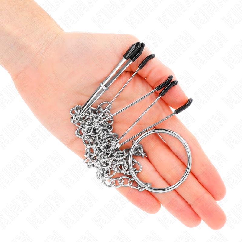 Kink - Pinzas Para Pezones Y Clítoris Con Cadena 30 Cm Modelo 1 3 Kink - Pinzas Para Pezones Y Clítoris Con Cadena 30 Cm Modelo 1 - Imagen 3