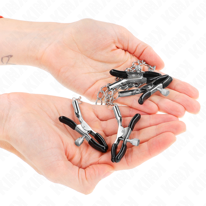 Kink - Pinzas Para Pezones Y Clítoris 4 Enganches Ajustable Plateado 3 Kink - Pinzas Para Pezones Y Clítoris 4 Enganches Ajustable Plateado - Imagen 3