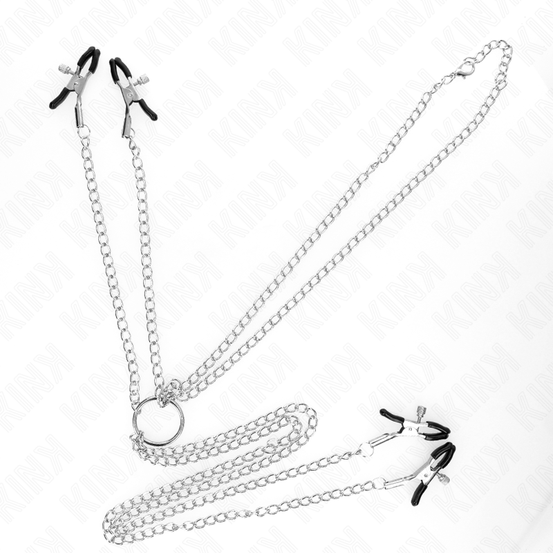 Kink - Pinzas Para Pezones Y Clítoris 4 Enganches Ajustable Plateado 4 Kink - Pinzas Para Pezones Y Clítoris 4 Enganches Ajustable Plateado - Imagen 4