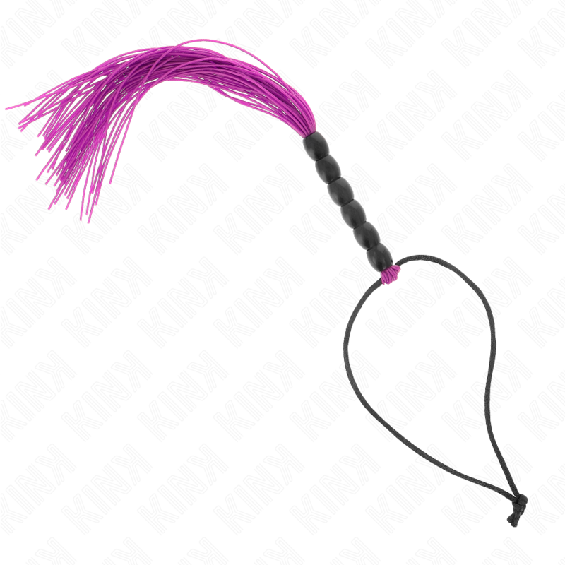 Kink - Mini Látigo De Silicona Con Agarre 6 Bolas Morado 26 Cm 2 Kink - Mini Látigo De Silicona Con Agarre 6 Bolas Morado 26 Cm - Imagen 2
