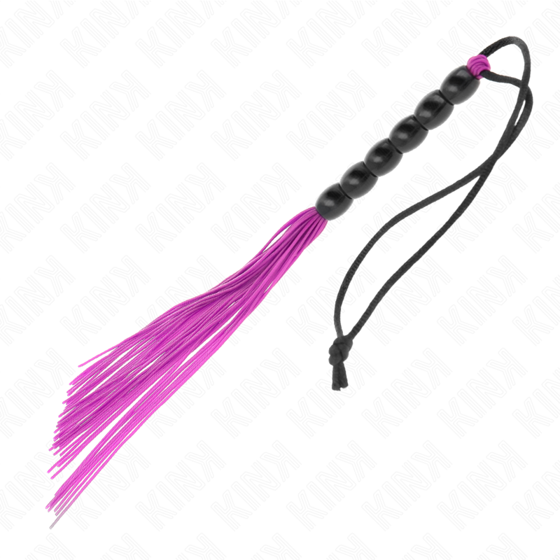 Kink - Mini Látigo De Silicona Con Agarre 6 Bolas Morado 26 Cm 4 Kink - Mini Látigo De Silicona Con Agarre 6 Bolas Morado 26 Cm - Imagen 4