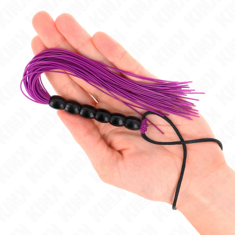 Kink - Mini Látigo De Silicona Con Agarre 6 Bolas Morado 26 Cm 3 Kink - Mini Látigo De Silicona Con Agarre 6 Bolas Morado 26 Cm - Imagen 3