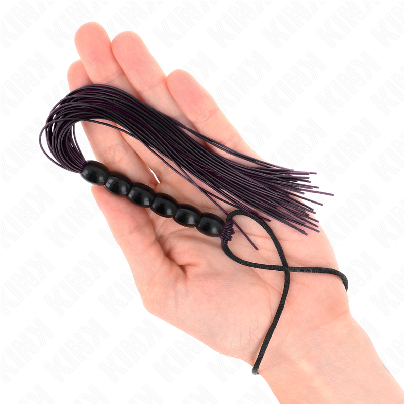 Kink - Mini Látigo De Silicona Con Agarre 6 Bolas Negro 26 Cm 3 Kink - Mini Látigo De Silicona Con Agarre 6 Bolas Negro 26 Cm - Imagen 3