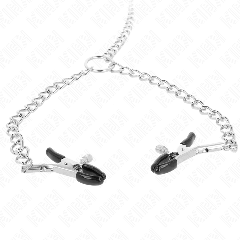Kink - Pinzas Para Pezones Doble 32 Cm Con Cadenas 14 Cm 3 Kink - Pinzas Para Pezones Doble 32 Cm Con Cadenas 14 Cm - Imagen 3