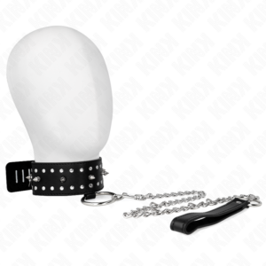 Kink - Collar con Correa 65 Cm con Tachuelas Plateadas Modelo 1 Ajustable 36-43 Cm X 5 Cm