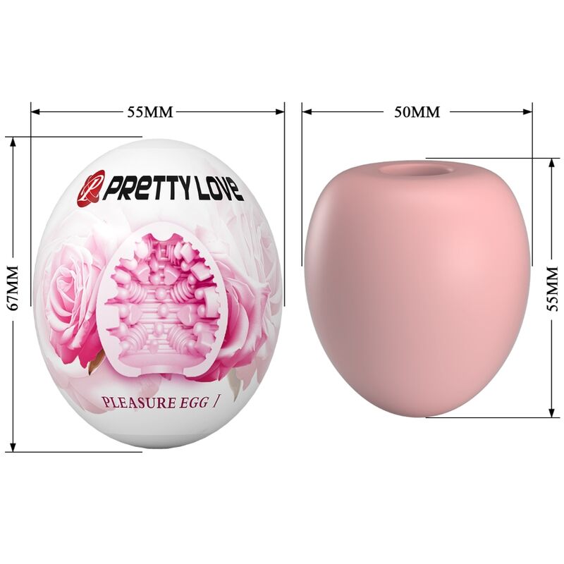 Pretty Love - Masturbador Masculino Huevo Rosa 6 Pretty Love - Masturbador Masculino Huevo Rosa - Imagen 6