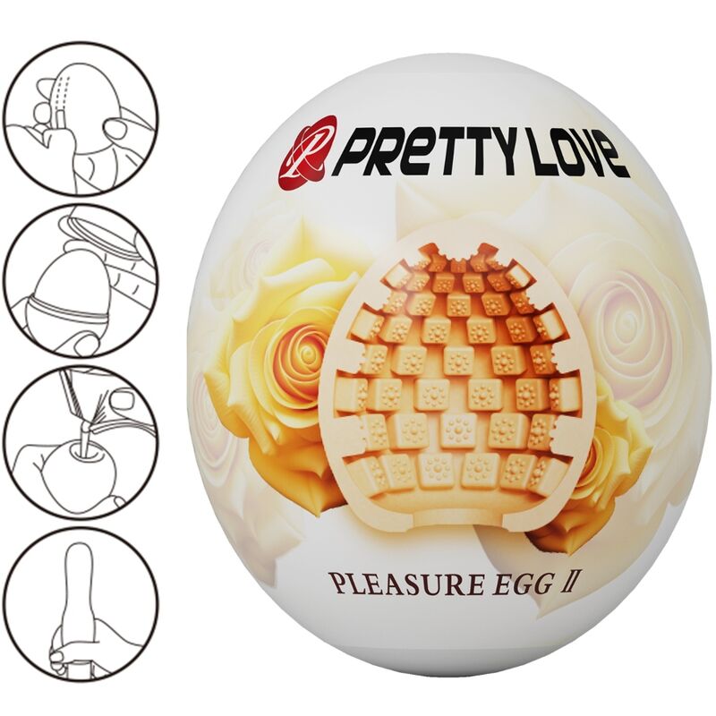 Pretty Love - Masturbador Masculino Huevo Natural 2 Pretty Love - Masturbador Masculino Huevo Natural - Imagen 2