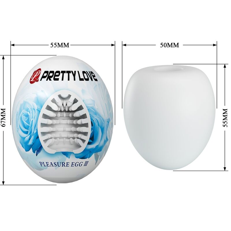 Pretty Love - Masturbador Masculino Huevo Blanco 6 Pretty Love - Masturbador Masculino Huevo Blanco - Imagen 6