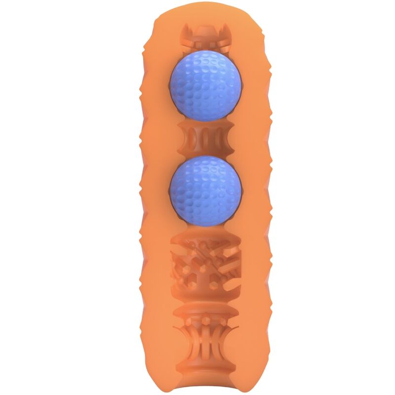 Pretty Love - Twin Balls Masturbador Masculino Naranja 3 Pretty Love - Twin Balls Masturbador Masculino Naranja - Imagen 3