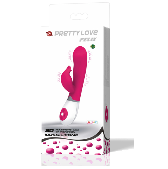 Pretty Love - Flirtation Vibrador Con Estimulador Felix 1 Pretty Love - Flirtation Vibrador Con Estimulador Felix