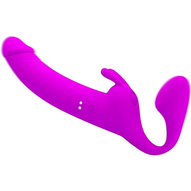 Pretty Love - Zanini Dildo Strap-On Sin Arnés 10 Vibraciones Morado 2 Pretty Love - Zanini Dildo Strap-On Sin Arnés 10 Vibraciones Morado - Imagen 2