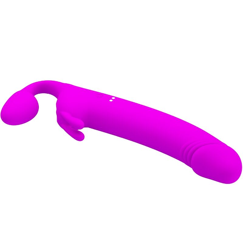 Pretty Love - Zanini Dildo Strap-On Sin Arnés 10 Vibraciones Morado 3 Pretty Love - Zanini Dildo Strap-On Sin Arnés 10 Vibraciones Morado - Imagen 3