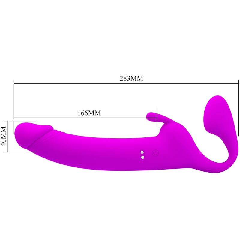 Pretty Love - Zanini Dildo Strap-On Sin Arnés 10 Vibraciones Morado 8 Pretty Love - Zanini Dildo Strap-On Sin Arnés 10 Vibraciones Morado - Imagen 8