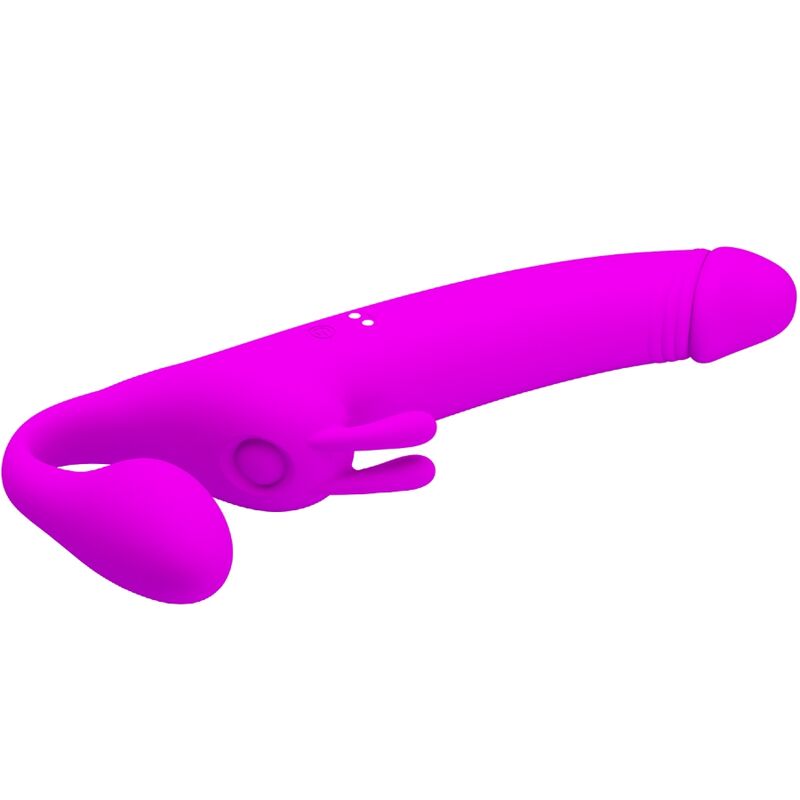 Pretty Love - Zanini Dildo Strap-On Sin Arnés 10 Vibraciones Morado 4 Pretty Love - Zanini Dildo Strap-On Sin Arnés 10 Vibraciones Morado - Imagen 4