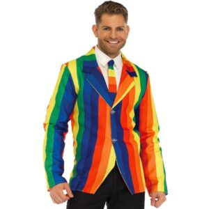 Leg Avenue - Traje Blazer + Corbata Arcoíris