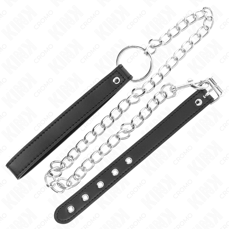 Kink - Anillo Pene Cuero 21.5 X 2 Cm Con Cadena Metal 60 Cm Y Correa De Cuero 4 Kink - Anillo Pene Cuero 21.5 X 2 Cm Con Cadena Metal 60 Cm Y Correa De Cuero - Imagen 4