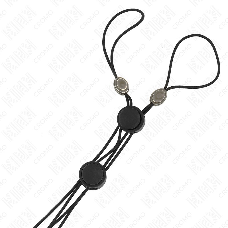 Kink - Pinzas Para Pezones Detalle Negro Con Elástico Negro 2 Kink - Pinzas Para Pezones Detalle Negro Con Elástico Negro - Imagen 2