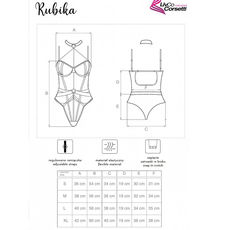 Livco Corsetti Fashion - Rubika Lc Xg079 Body Con Gargantilla Negro 4 Livco Corsetti Fashion - Rubika Lc Xg079 Body Con Gargantilla Negro - Imagen 4