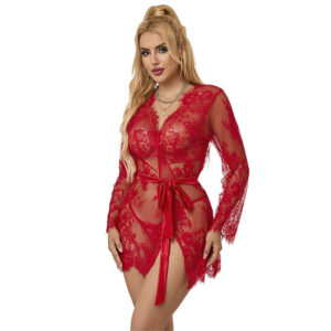 Subblime - 953782 Camisón de Encaje + Tanga Rojo
