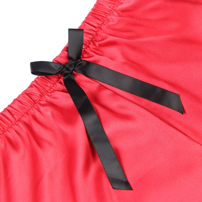Subblime - 953959 Pijama Sexy Saten Y Encaje Negro/Rojo 8 Subblime - 953959 Pijama Sexy Saten Y Encaje Negro/Rojo - Imagen 8