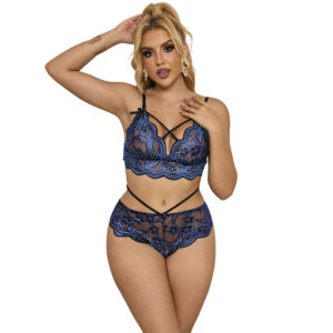 Subblime - 954062 Sujetador + Panties Encaje Azul